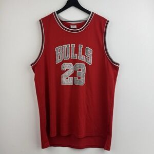 Raavin Michael Jordan Jersey Mens XXL Red Chicago Bulls 23 Jumpman Tank Top